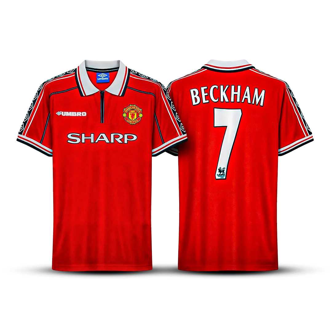 MANCHESTER UNITED 1998-99 BECKHAM HOME